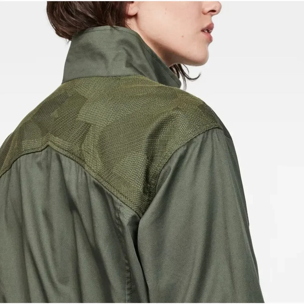 G-Star RAW Deline PST Green Cotton Field Jacket Women’s Large